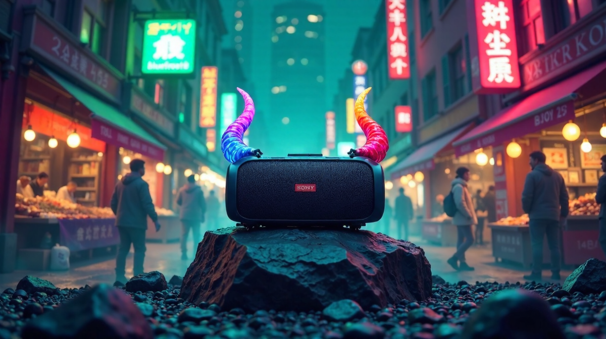 Satirische Klangruine: Sony Bluetooth-Box im Rabatt-Wahn und akustischer Jackpot