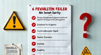 Die 6 häufigsten Fehler bei sozialer Sicherheit