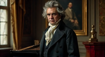 Ich bin Ludwig van Beethoven, Komponist, 1770-1827, und sehe Sicherheit als Teil der kreativen Freiheit (10/10)