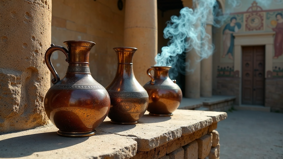 Rituale der Antike: Wein, Weihrauch und ihre kulturelle Bedeutung in Pompeji